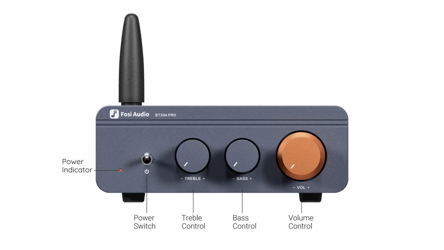 Fosi Audio BT20A PRO Bluetooth Amplifier 7 Fosi Audio BT20A PRO Bluetooth Amplifier - Image 5