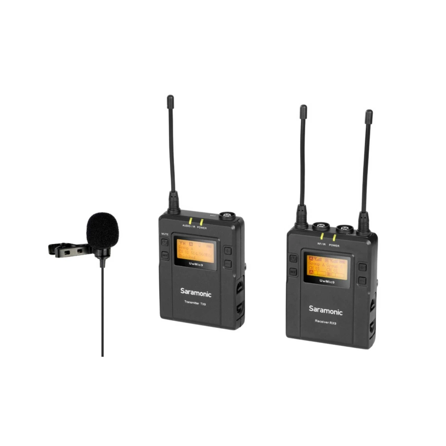 Saramonic UwMic9 Kit1 UHF Wireless Lavalier Microphone System 5 Saramonic UwMic9 Kit1 UHF Wireless Lavalier Microphone System - Image 3