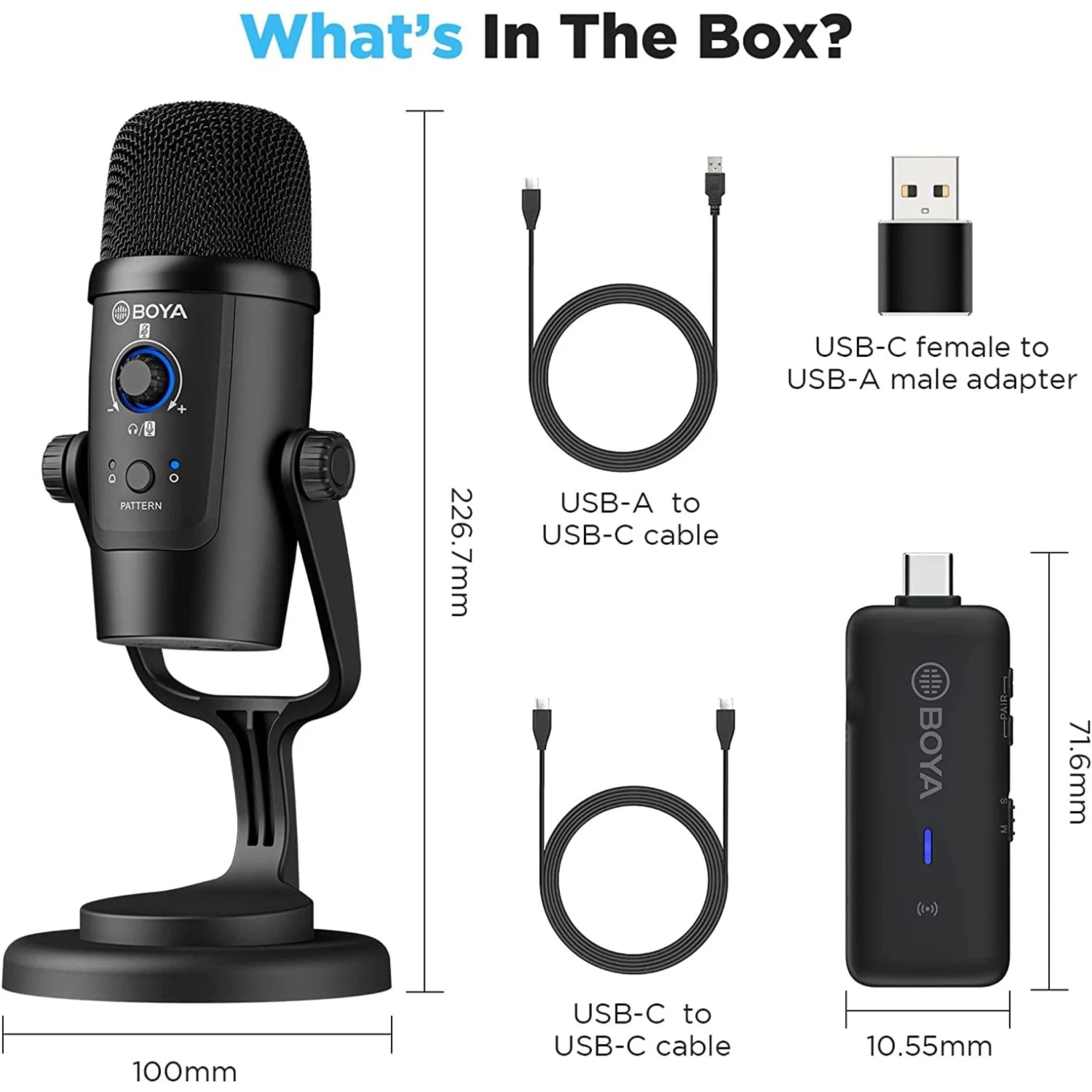 BOYA BY-PM500W Wireless Microphone 4 BOYA BY-PM500W Wireless Microphone - Image 2