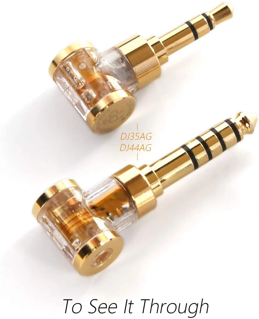 DDHIFI DJ35AG (3.5mm Male To 2.5mm Female) / DJ44AG (4.4mm Male To 2.5mm Female) Gold Version Adapter 4 DDHIFI DJ35AG (3.5mm Male To 2.5mm Female) / DJ44AG (4.4mm Male To 2.5mm Female) Gold Version Adapter - Image 2