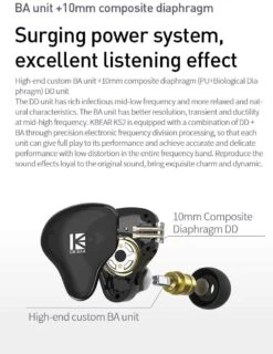 KB Ear KS2 In Ear Headphone 19 KB Ear KS2 In Ear Headphone -Audio Headphone Store 61TIuz2NrgL. AC SL1151
