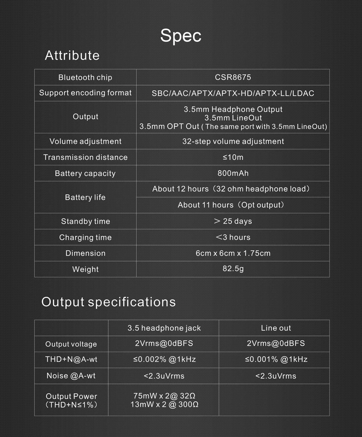 Topping BC3 Headphone Amp Wireless Bluetooth5.0 LDAC 24bit/96kHz CSR8675 Receiver Hi-Res Audio With AAC/SBC/aptX HD/aptX Black 7 Topping BC3 Headphone Amp Wireless Bluetooth5.0 LDAC 24bit/96kHz CSR8675 Receiver Hi-Res Audio With AAC/SBC/aptX HD/aptX Black - Image 5