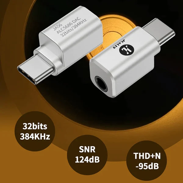 Jcally JA56 Type C Male To 3.5mm DAC Dongle 5 Jcally JA56 Type C Male To 3.5mm DAC Dongle - Image 3