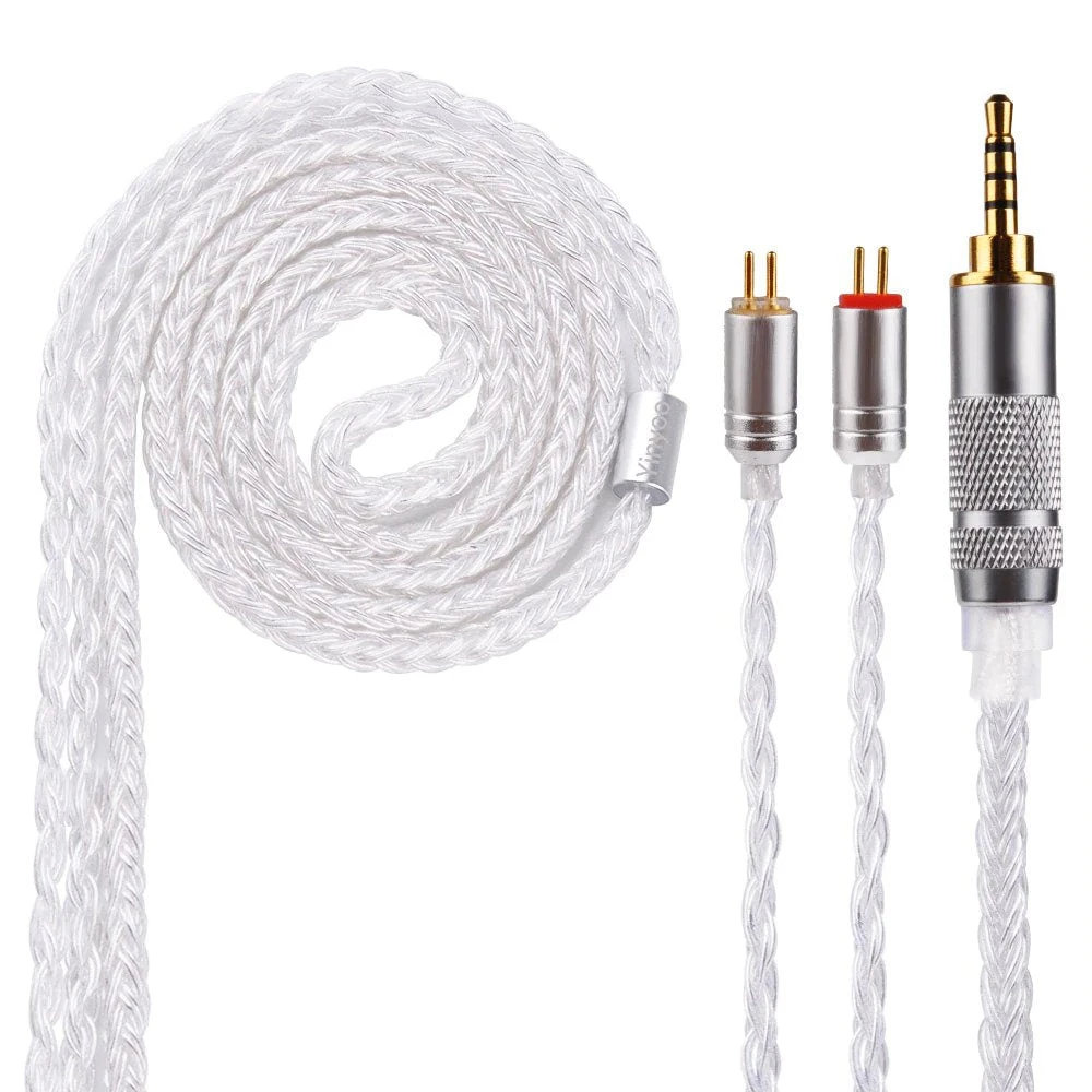 Yinyoo 16 Core Silver Plated Cable 3.5mm Upgrade Cable With MMCX/2pin/QDC For BLON BL-03 3 Yinyoo 16 Core Silver Plated Cable 3.5mm Upgrade Cable With MMCX/2pin/QDC For BLON BL-03