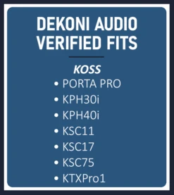 Dekoni Earpads For Koss Porta Pro 18 Dekoni Earpads For Koss Porta Pro -Audio Headphone Store koss fit