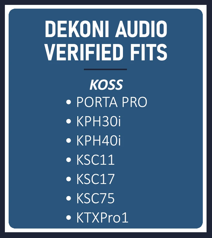Dekoni Earpads For Koss Porta Pro 6 Dekoni Earpads For Koss Porta Pro - Image 4
